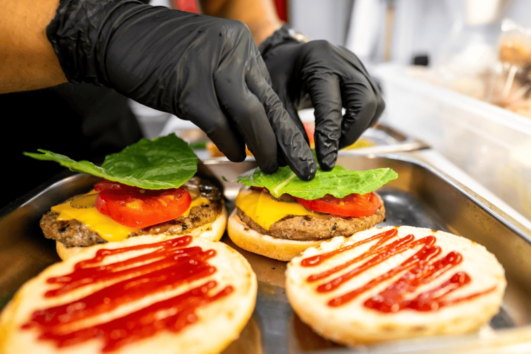 Burger-Zubereitung